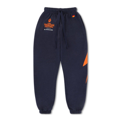 Aviator Nation NEW YORK WINE & FOOD 2025 UNISEX POCKET SWEATPANTS - NAVY