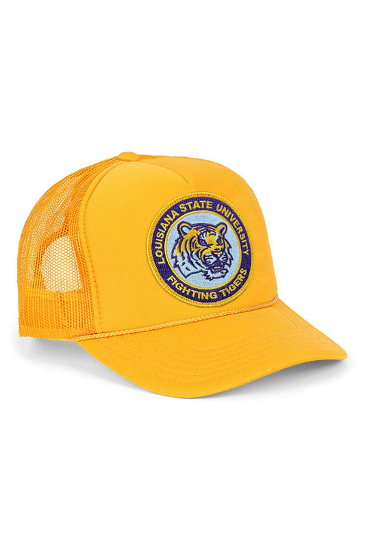 Aviator Nation LSU VINTAGE LOW RISE TRUCKER - GOLD