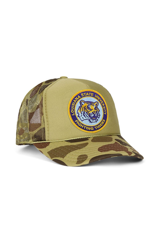 Aviator Nation LSU VINTAGE LOW RISE TRUCKER - CAMO