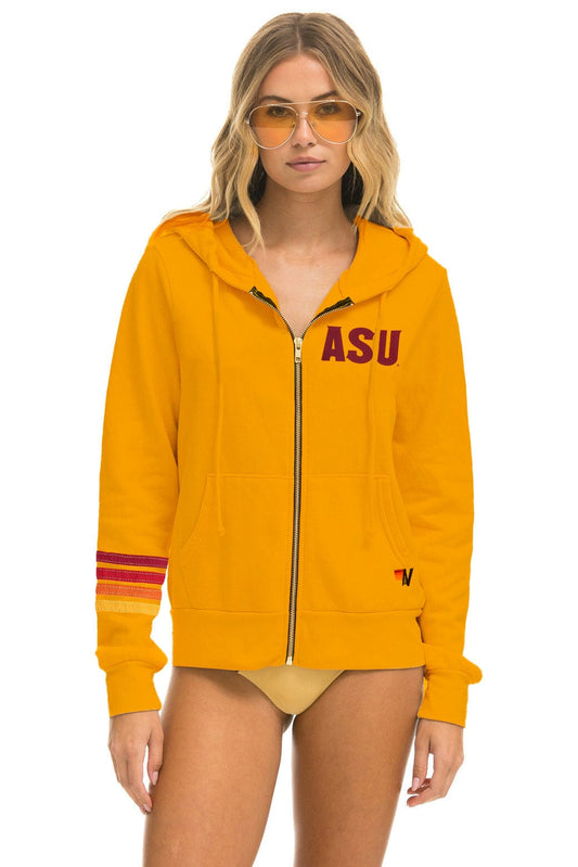 Aviator Nation ASU FORK 'EM DEVILS ZIP HOODIE - GOLD