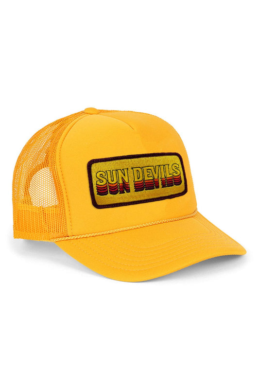 Aviator Nation ASU SUN DEVILS VINTAGE LOW RISE TRUCKER - GOLD
