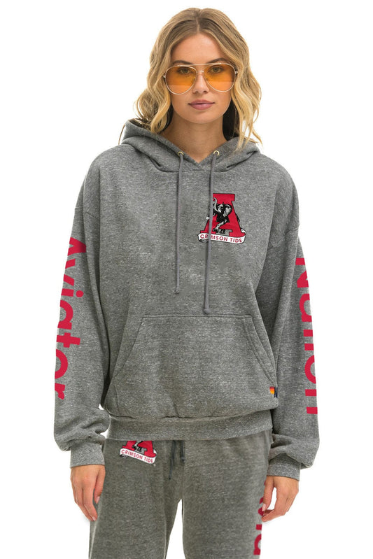 Aviator Nation UNIVERSITY OF ALABAMA RELAXED PULLOVER HOODIE - HEATHER