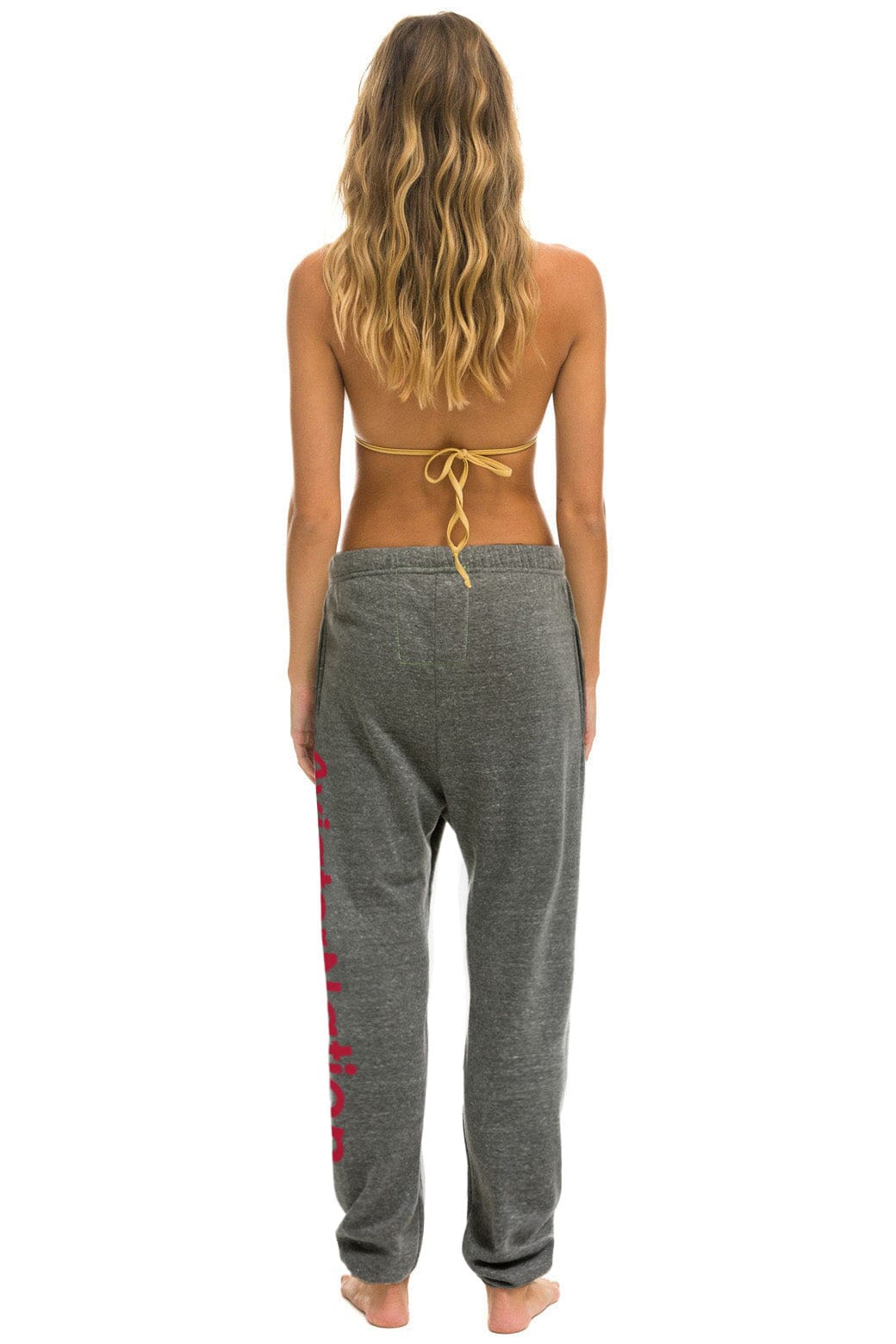 Aviator Nation UNIVERSITY OF ALABAMA UNISEX POCKET SWEATPANTS - HEATHER GREY