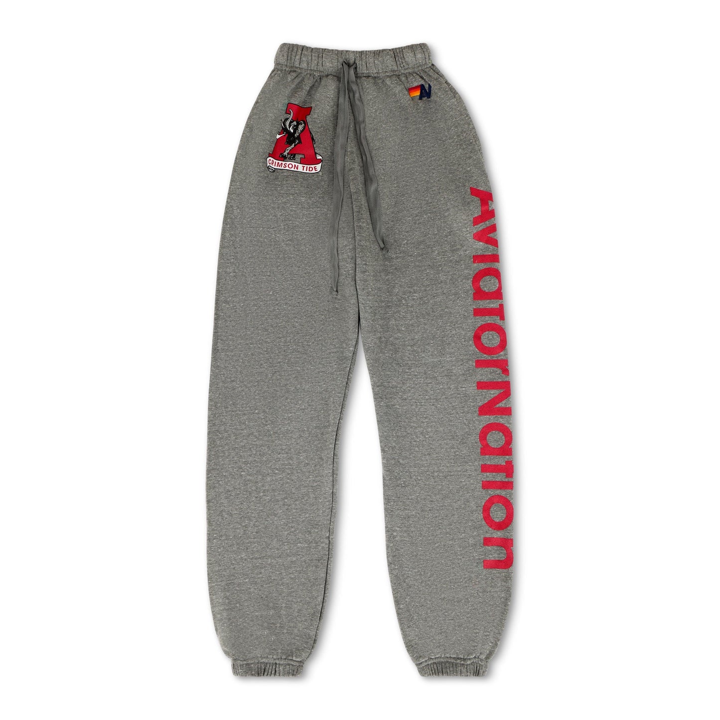 Aviator Nation UNIVERSITY OF ALABAMA UNISEX POCKET SWEATPANTS - HEATHER GREY