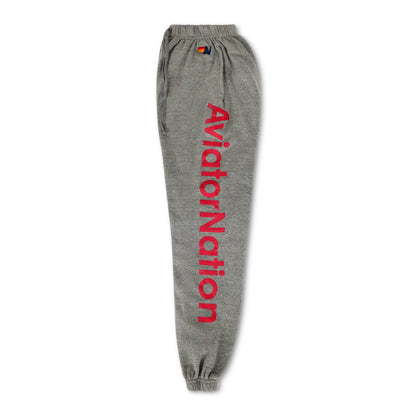 Aviator Nation UNIVERSITY OF ALABAMA UNISEX POCKET SWEATPANTS - HEATHER GREY
