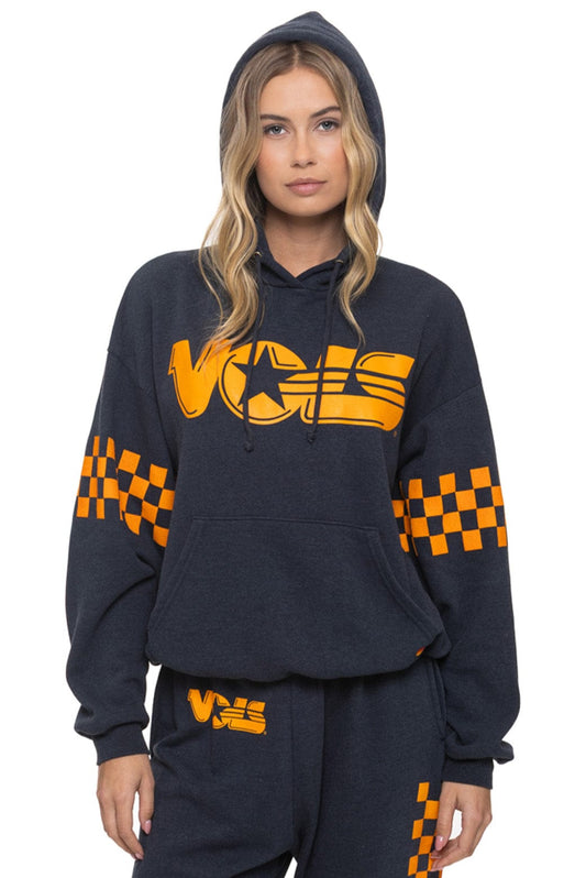 Aviator Nation UNIVERSITY OF TENNESSEE VOLS RELAXED PULLOVER HOODIE - CHARCOAL
