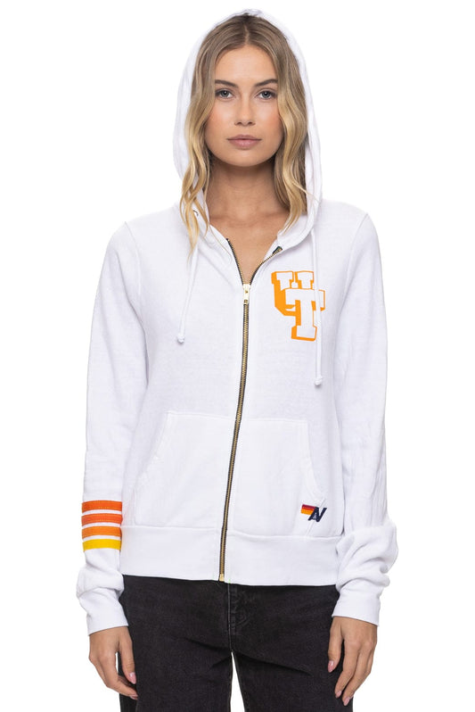 Aviator Nation UNIVERSITY OF TENNESSEE SMOKEY ZIP HOODIE - WHITE