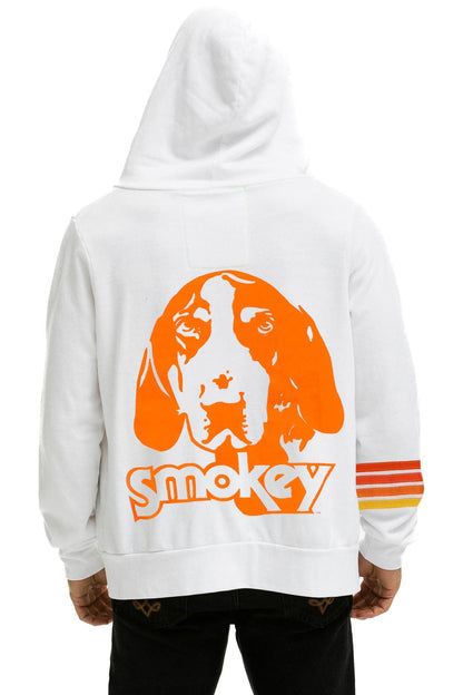 Aviator Nation UNIVERSITY OF TENNESSEE SMOKEY ZIP HOODIE - WHITE