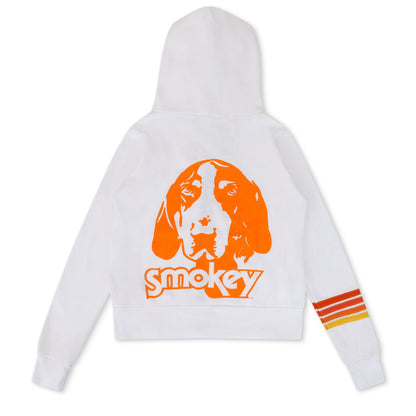 Aviator Nation UNIVERSITY OF TENNESSEE SMOKEY ZIP HOODIE - WHITE