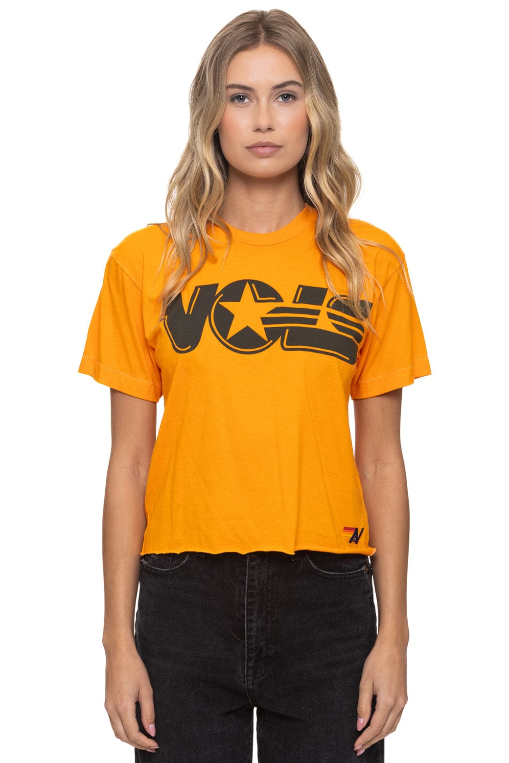 Aviator Nation UNIVERSITY OF TENNESSEE VOLS BOYFRIEND TEE - TENNESSEE ORANGE