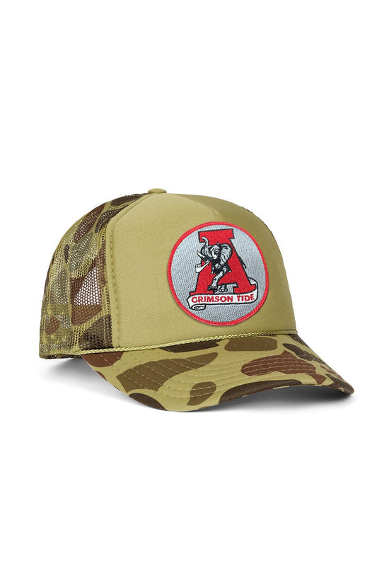 Aviator Nation UNIVERSITY OF ALABAMA VINTAGE LOW RISE TRUCKER - CAMO