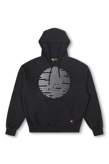 Aviator Nation UNDER CANVAS 2025 RELAXED PULLOVER HOODIE - BLACK