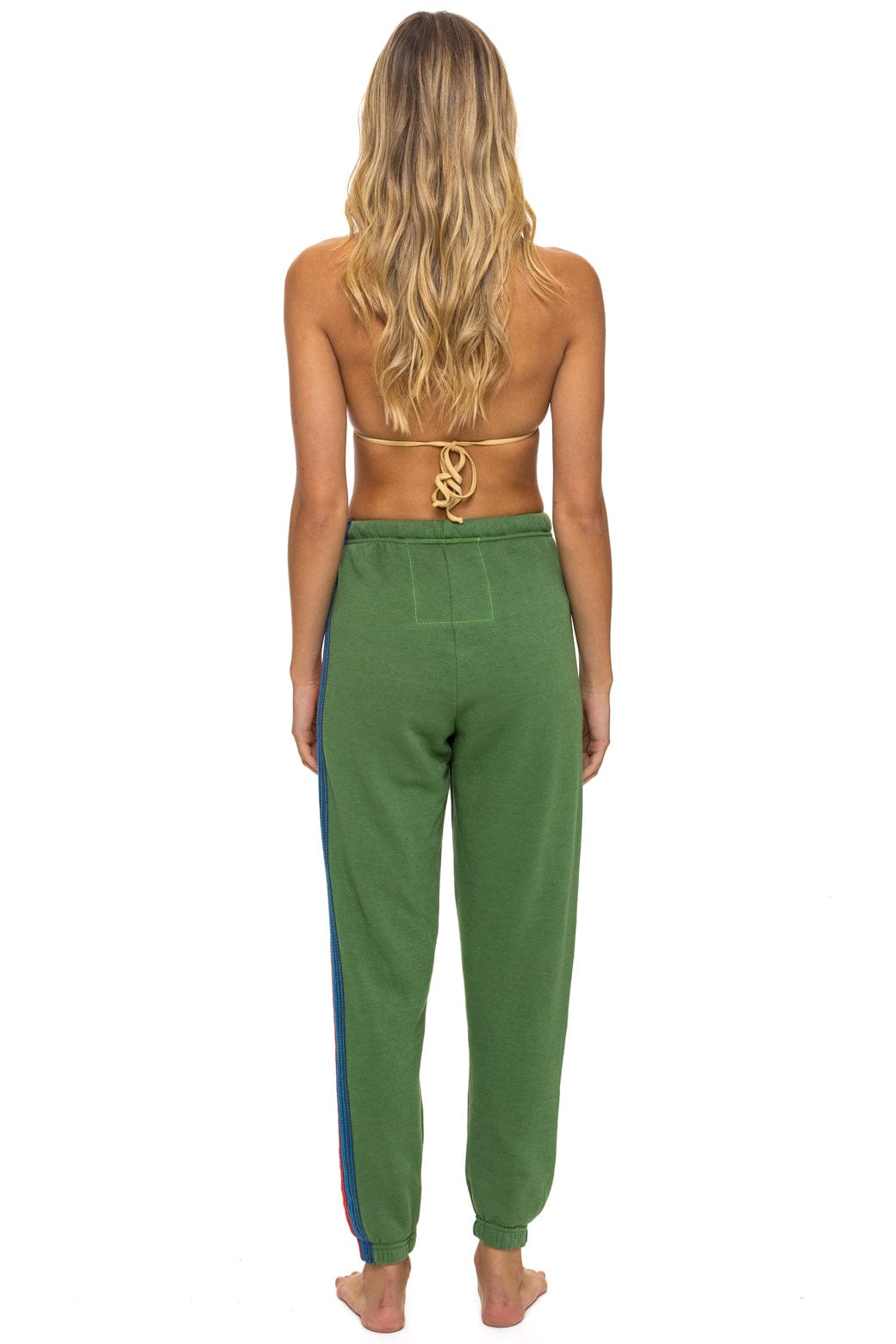 Aviator Nation 5 STRIPE SWEATPANTS - PALM