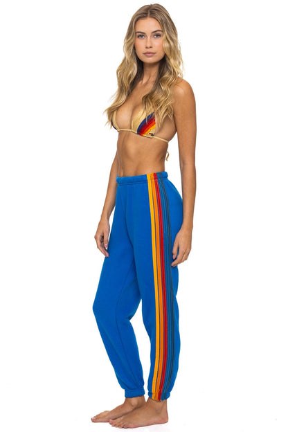 Aviator Nation 5 STRIPE SWEATPANTS - ADVENTURE BLUE