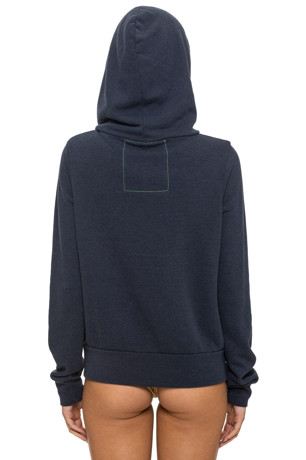 Aviator Nation MOUNTAIN STITCH CHEVRON 4 ZIP HOODIE - CHARCOAL