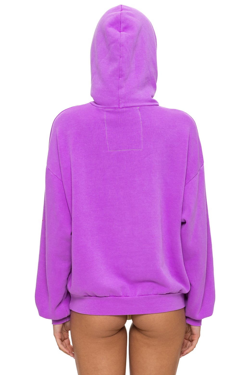Aviator Nation MOUNTAIN STITCH CHEVRON PULLOVER HOODIE RELAXED - NEON PURPLE