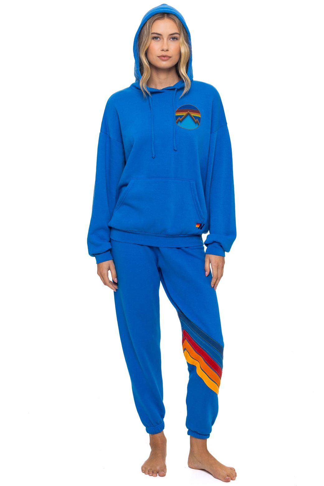 Aviator Nation ALL SEASONS RELAXED PULLOVER HOODIE - ADVENTURE BLUE