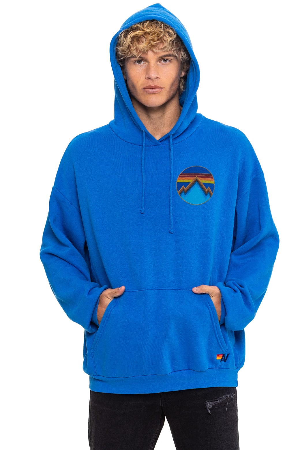 Aviator Nation ALL SEASONS RELAXED PULLOVER HOODIE - ADVENTURE BLUE