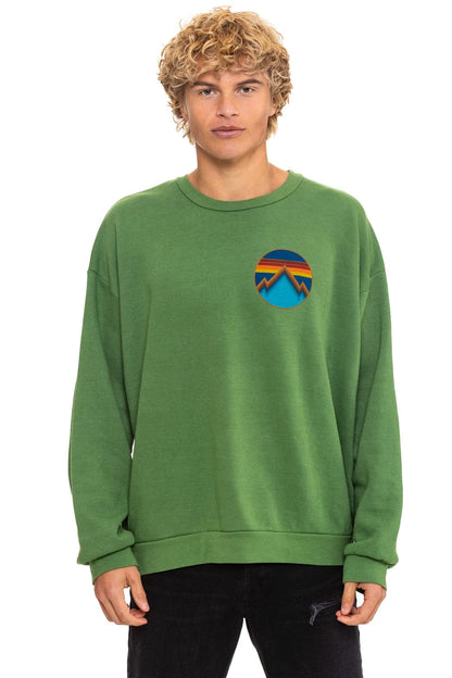 Aviator Nation ALL SEASONS CIRCLE RELAXED CREW SWEATSHIRT - PALM