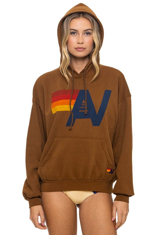 Aviator Nation LOGO PULLOVER RELAXED HOODIE - CINNAMON