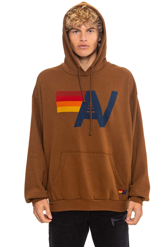 Aviator Nation LOGO PULLOVER RELAXED HOODIE - CINNAMON