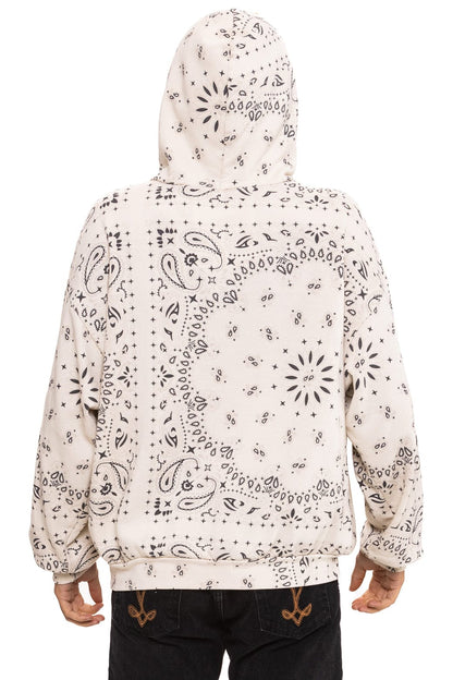Aviator Nation BANDANA RELAXED PULLOVER HOODIE - VINTAGE WHITE