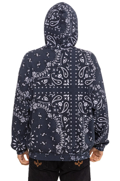 Aviator Nation BANDANA MALIBU RELAXED PULLOVER HOODIE - CHARCOAL