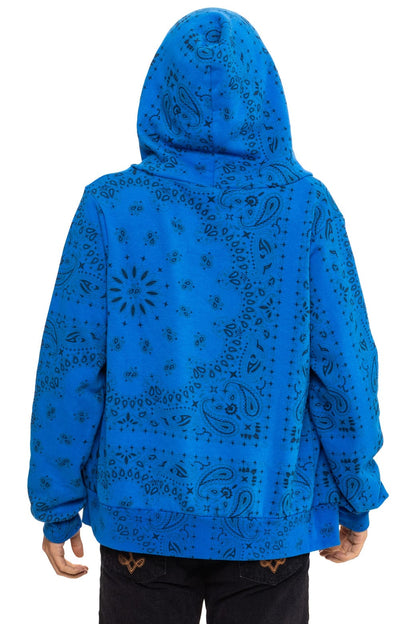 Aviator Nation BANDANA ZIP HOODIE - ADVENTURE BLUE