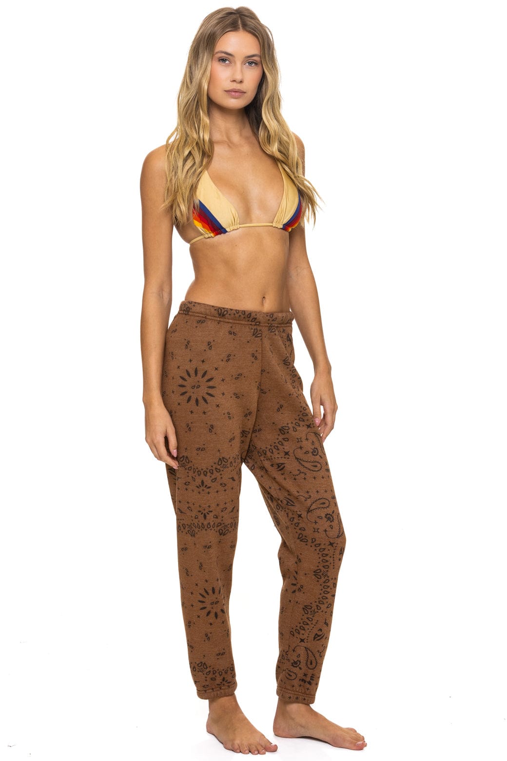 Aviator Nation BANDANA SWEATPANTS - CINNAMON